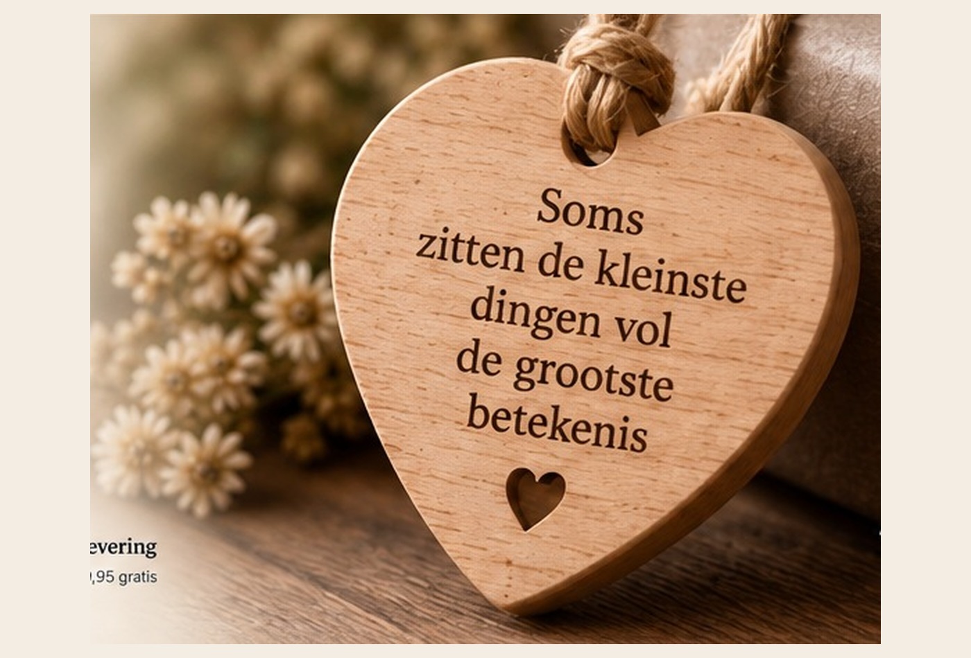 Persoonlijk houten cadeau