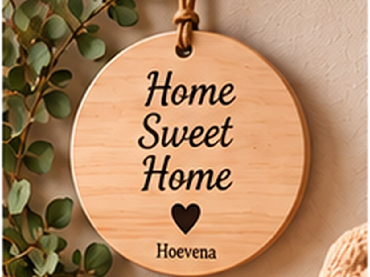 Houten wandcirkel